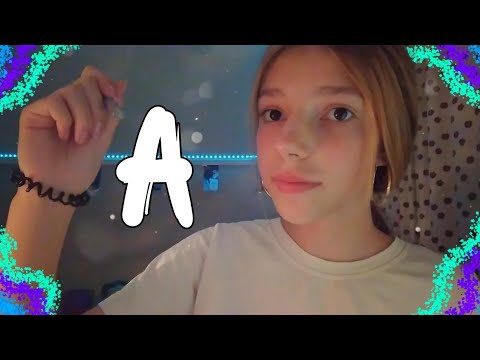 асмр♡︎ буквы в воздухе🧃| визуальные триггеры💤| asmr