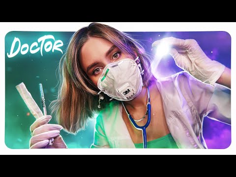 АСМР ОСМОТР ВЫЖИВШЕГО 😱 Доктор залечит твои раны 💉 💊 asmr doctor