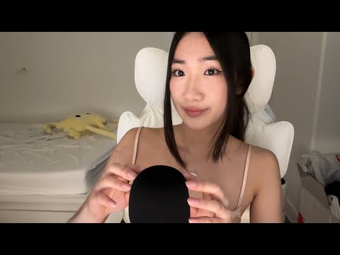 ASMR mic tapping, scratching, touching, bare and with cover