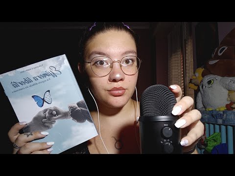 RECENSIONE LIBRO EFFIMERA LIBERTÀ (Whispering & Tapping) 😴💜 | ASMR ITA
