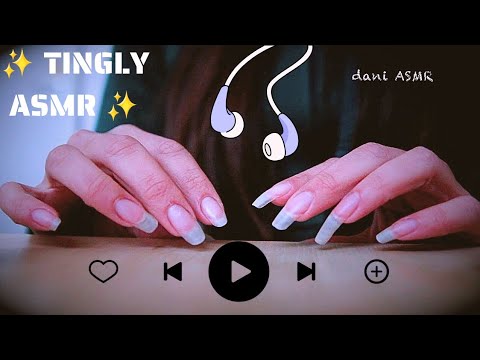 TIME to RELAXing 😴 SCRATCH + TAPPING = ASMR! #scratching #tapping #relaxing #naturalnails #longnails