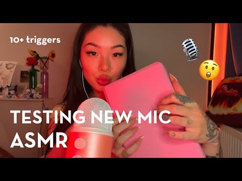 ASMR | TESTING NEW MIC 🎙️😯 WITH 10+ RANDOM TRIGGERS | mouth sounds | tapping