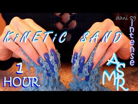 🎧 1 HOUR of binaural ASMR with KINETIC SAND! 💙  🆒  So light and relaxing sound! 👂