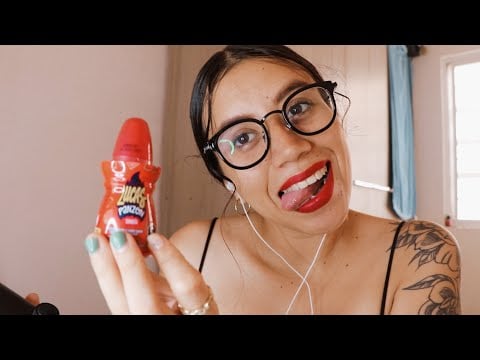 ASMR con dulce mexicano Lucas panzón 🔥 *sale mal*