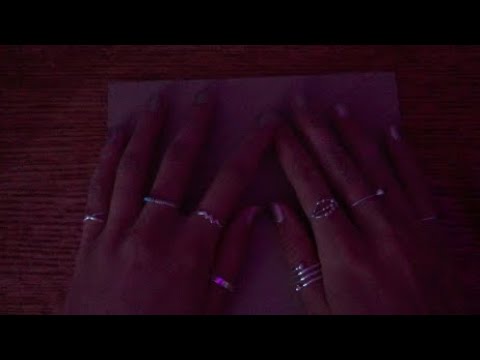 lofi asmr with cardboard objects (tapping + scratching)