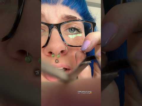 ASMR getting an eyelash GONE WRONG😫full on✅⏰#shorts #asmreyelash #asmr #personalattention