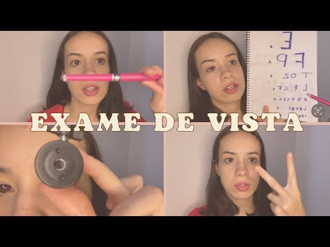 ASMR-  EXAME DE VISTA/ caseirinho, atenção pessoal