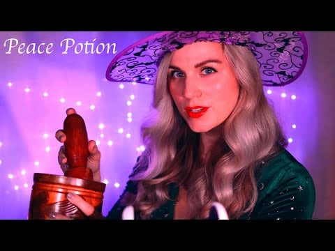 A Good Witch Brews you a Potion for Peace 💫 | ASMR 💜 Whispered Spellcasting & Relaxation