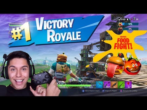 [ASMR] FORTNITE - NEW Food Fight Game Mode!