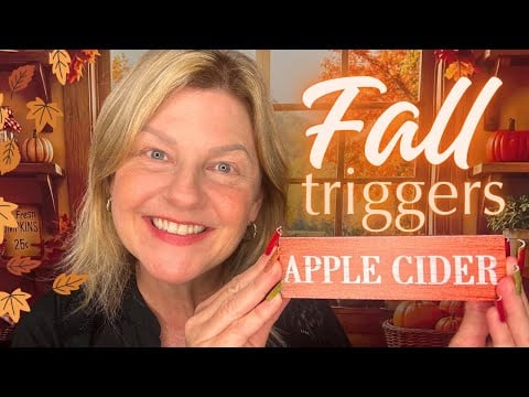 ASMR | Tingly Fall Triggers ~ Cozy Whispering & Tapping 😍💕🍁