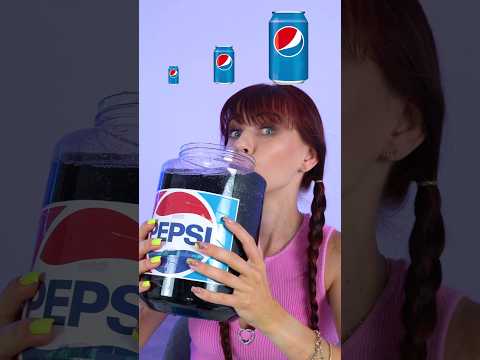 ASMR Big, Medium, Small Soda Drink #shorts