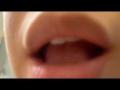 Slow licks ASMR *lens licking, Mouth sounds, close up*