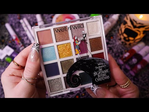 ASMR The Nightmare Before Christmas x Wet n Wild Collection Unboxing 💀💜