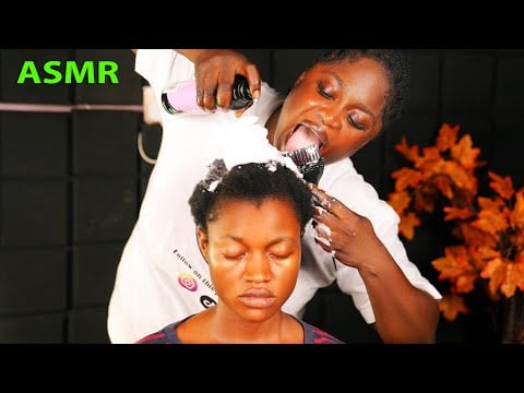 ✨ ASMR Fake Spit Painting, Shampoo Head Massage & Deep Brain Massage for Sleep