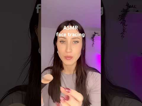 ASMR tracing your face with a brush #asmr #asmrshorts #shorts #facetracing