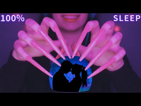 Asmr Mic Scratching - Brain Scratching | Hypnotic Asmr No Talking for Sleep with Long Nails 1H