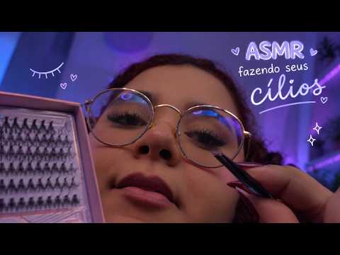 ASMR ROLEPLAY l FAZENDO SEUS CÍLIOS