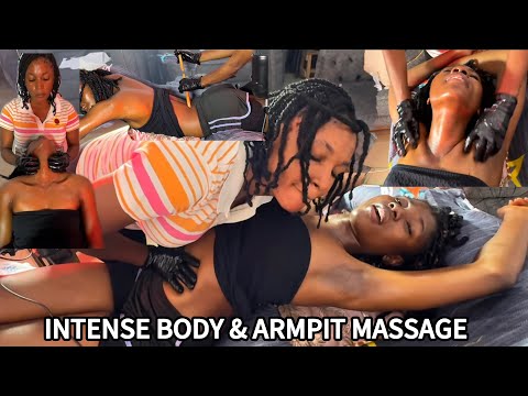 GRACE SPA ASMR| Armpit Tickling, Shaving & Massage with Foot, Neck & Shoulder Massage I Relaxation