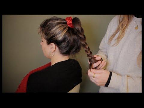 ASMR ~ Real Person Hair Play & Head Massage 🥰 Braiding ⚬ Brushing ⚬ Combing ⚬ Scratching ⚬