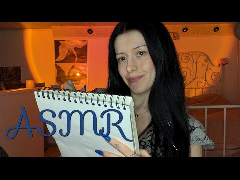 ASMR 💜 Roleplay - creating you (cutting and drawing sounds)