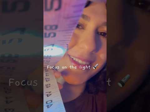 ASMR your absolute favorite: follow the light 🔦🥸✨ #asmr #visualtingle #relax #tingles #sleepaid
