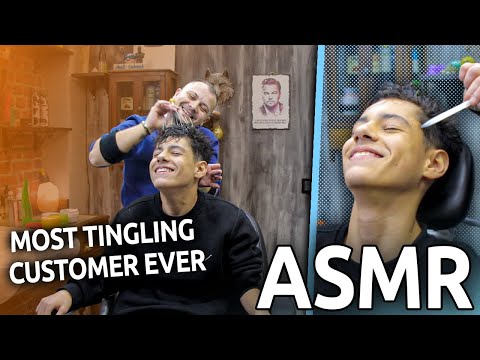 ASMR | Most Tingling Asmr Massage Customer Ever - ASMR HEAD MASSAGE