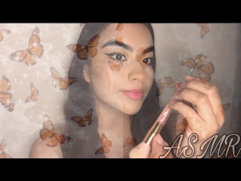 ASMR✨Sobando tu carita con una brocha hasta que te duermas 🌙💗