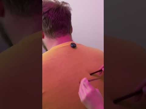 ASMR Back Tracing Massage with Tools #oddlysatisfying #backtracing #realpersonasmr #asmrforsleep