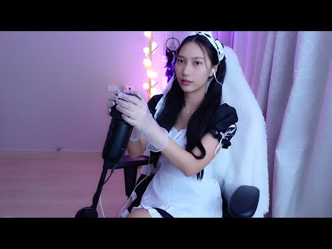 ASMR MIC PUMPING WITH VINYL GLOVES - RAINIE ASMR MAID