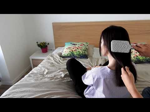 Very relaxing soft hair brushing*ASMR