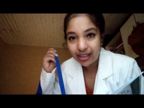 ASMR Médica cuidando da sua medicação noturna🩺 (luvas, medicamentos, aferição, voz suave, anotações)