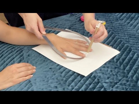 [ASMR] Detailed Glove Fitting, Measuring & Molding on @kewas_asmr
