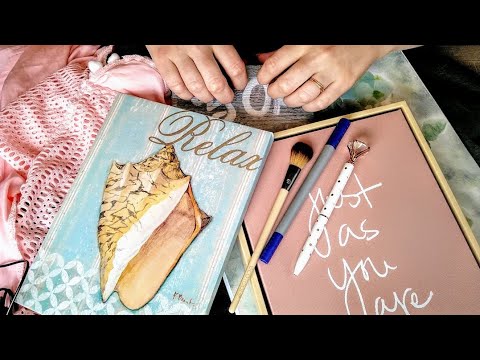 Wood + Canvas ASMR {Soft Spoken, Tracing, Tapping, Scratching, Cleaning, Rambling}