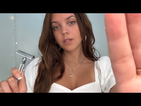 ASMR Shaving Your Face Quietly🪒🧼