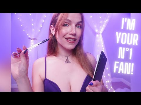 ASMR A Flirty SUPERFAN Interviews You