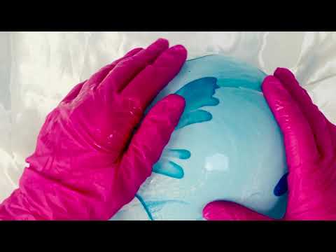 LATEX GLOVES  WITH BALLOON 💙  [[ASMR]]