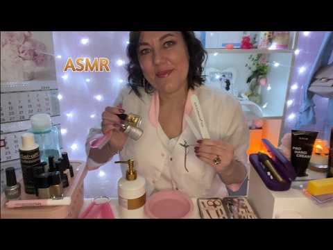 ASMR💅🏻РАССЛАБЛЯЮЩИЙ МАНИКЮР🫠Ролевая игра/ Много триггеров для сна😴