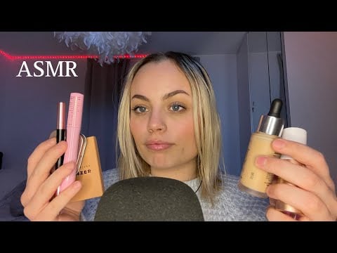 ASMR MAKEUP HAUL 💄lid sounds, fingertip tapping, whispering