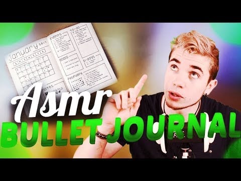 👬 ASMR : Bullet Journal ( Livre )  ( Emote sous la vidéo je compte sur toi ! ) 👬