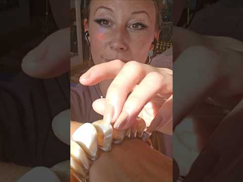 Healing Natural Sounds Clicking & Tapping using Shell & Glass Jewellery #asmrsounds