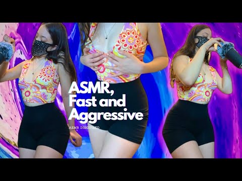 ASMR💞Fast and Aggressive fabric scratching, skin scratching and tapping|ASMR Tingles✨