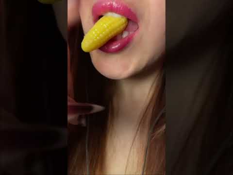 Soft Corn Jelly Candy ASMR 🌽 Satisfying Eating Sounds #shorts