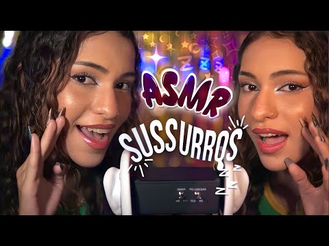 ASMR - Sussurros no 3Dio de Orelha a Orelha 💤 Bate-papo Calmo para Relaxar e Dormir 😴 