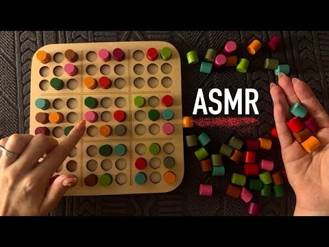 😴 ASMR - Super Satisfying Wooden Colored Sudoku (1) - Clicky Whispers