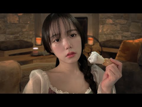 ASMR 눈 오는 숲 속의 바버샵 롤플레이 (면도,스킨케어)ㅣBarber Shop Roleplay