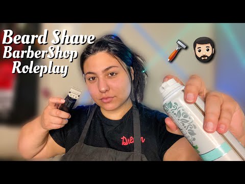 ASMR~ Men’s Beard Shave BarberShop 💈Role Play (buzzing sounds & personal attention)🪒🧔🏻