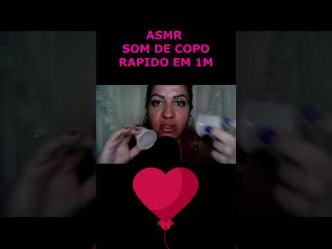 ASMR-SHORTS SONS DE COPO RAPIDO EM 1M #asmr #shortsvideo #rumo2k #shortsviral2023 #shorts