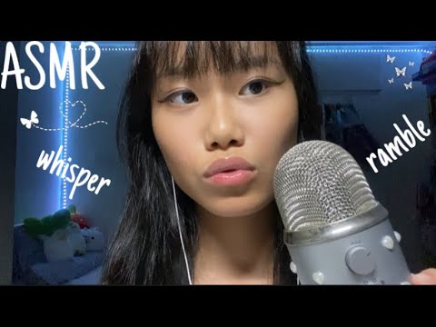 ASMR close up clicky whisper ramble⭐️