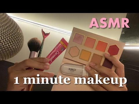 ASMR Fazendo sua maquiagem em 1 minuto