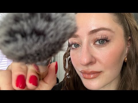 ASMR face brushing for sleep and relaxation